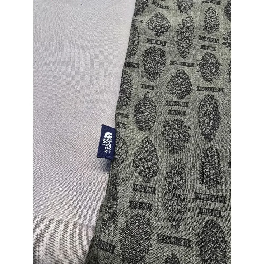 The North Face Green‎ Pinecone Button Up Short Sleeve Shirt 2XL Camp Outdoor